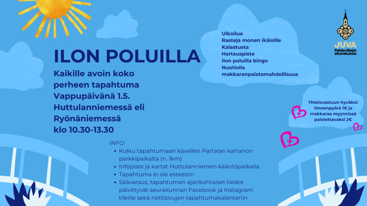 Ilon poluilla -tapahtumapäivä Tapahtuman mainos